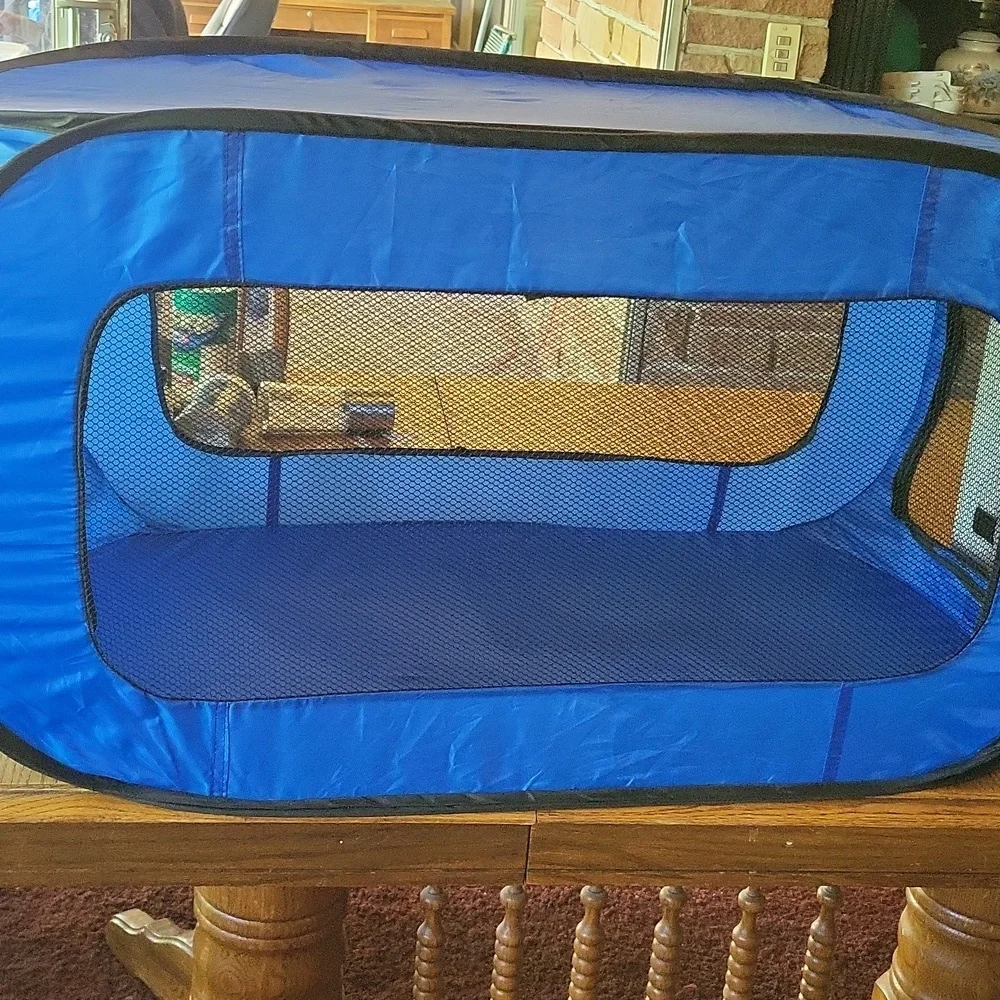 Pooch Pen. Blue and Black mesh